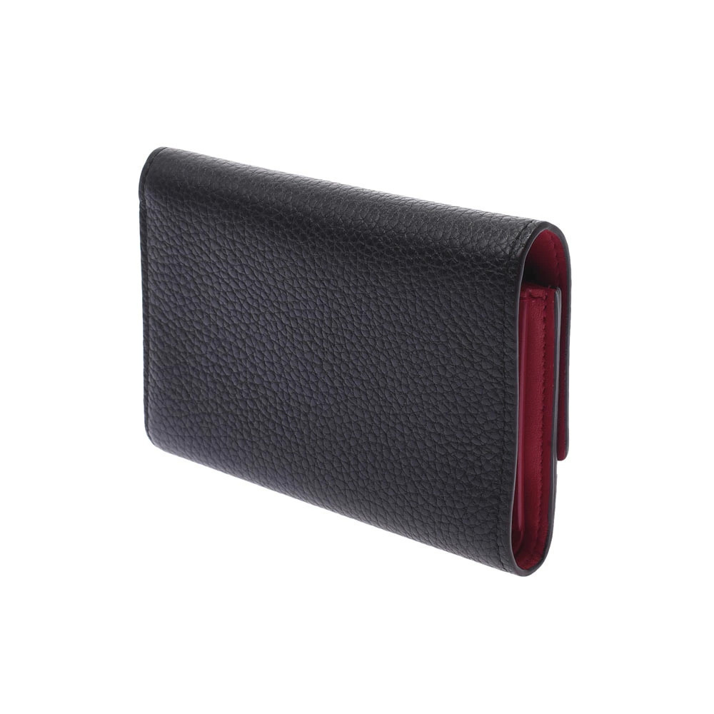 Louis Vuitton Portefeuille Hot Capucines fold Tri Noir Compact Pink Black